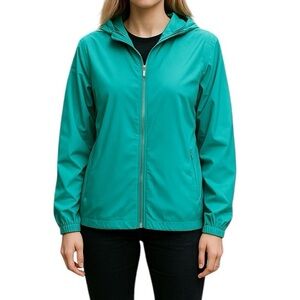 Northern Reflections Full Zip Packable Windbreaker Jacket
